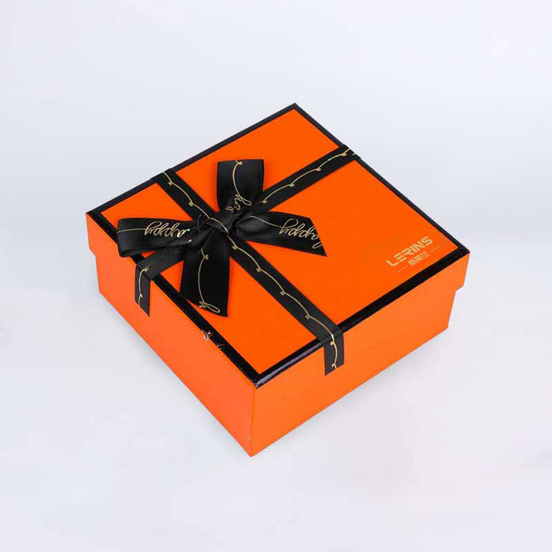 Orange Bow Clothing Packaging Box