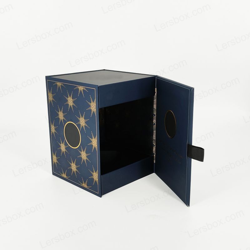 Luxury Rigid Perfume Box with Custom Gold Foil Logo and Elegant EVA Tray HP002