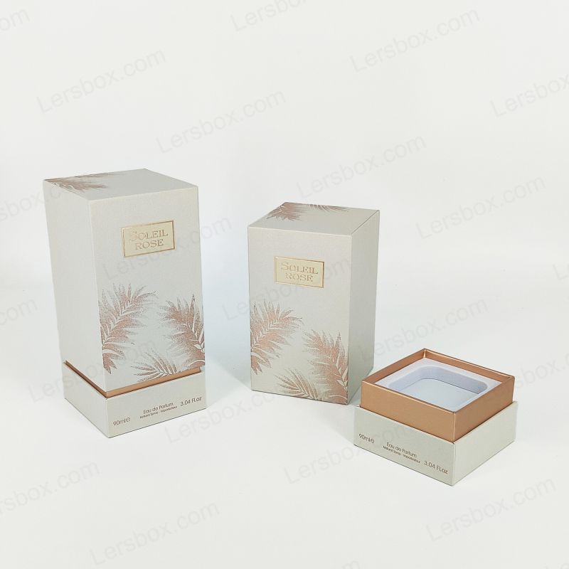 Handcrafted Perfume Gift Box with Gold Foil Branding and EVA Foam Cushion HP003