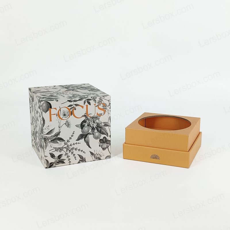 Embossed Gold Foil Perfume Gift Box with Rigid Structure and EVA Tray HP009