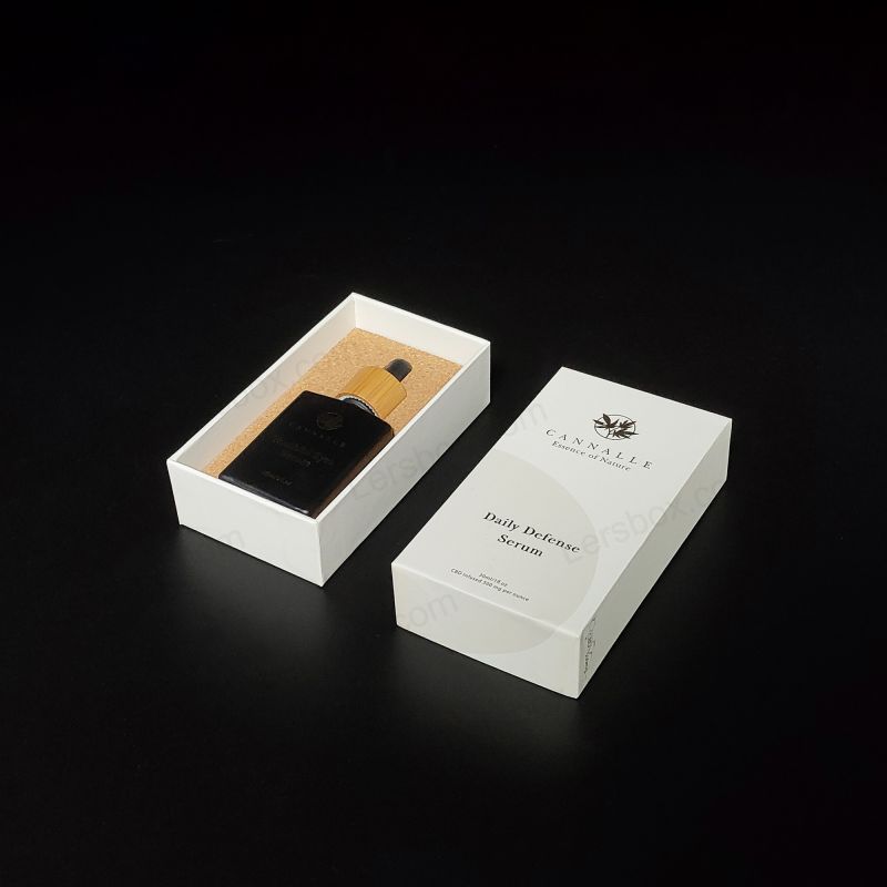 Gold Foil Logo Rigid Perfume Gift Box with EVA Foam Tray and Premium Finish HP017