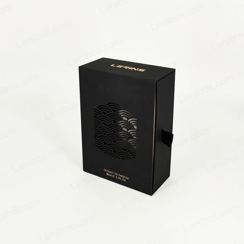 Premium Perfume Box with Custom Gold Foil, EVA Tray, and Rigid Lid for Protection HP033