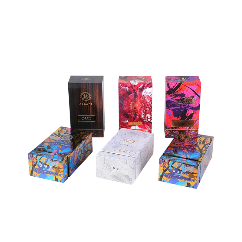Embossing Gold Hot Stamping Golden Twilight Perfume Box Embossing Gold Hot Stamping Golden Twilight Perfume Box