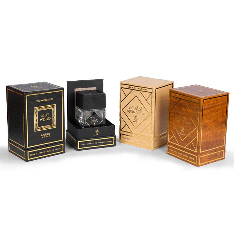 Perfume Box Made Of Imitation Wood Grain Paper