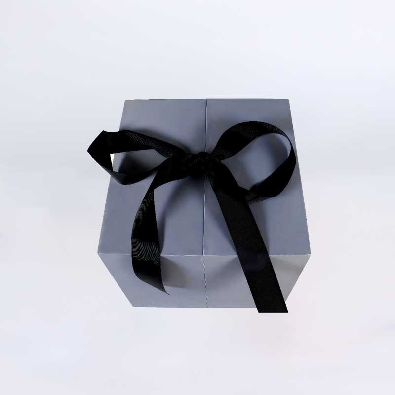 Double Door Design Noble Bow Gift Box